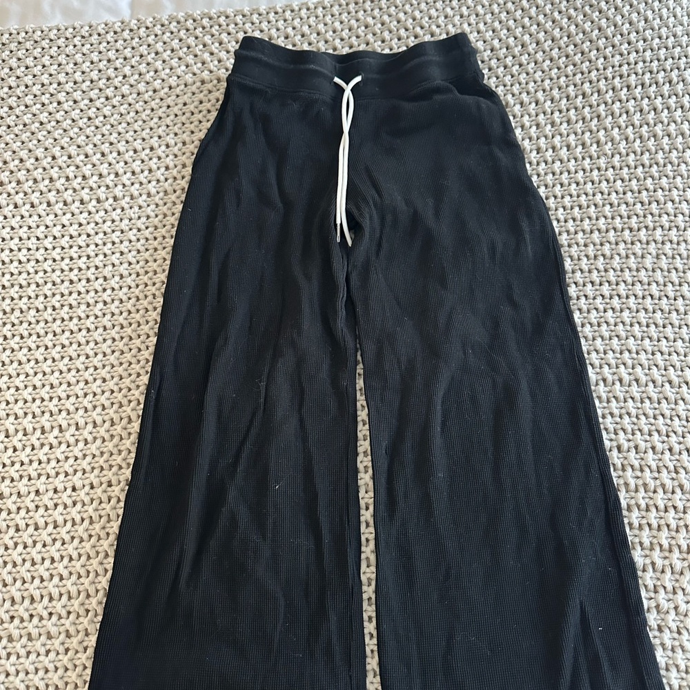 MATE the Label Thermal Cropped Wide Leg Pants